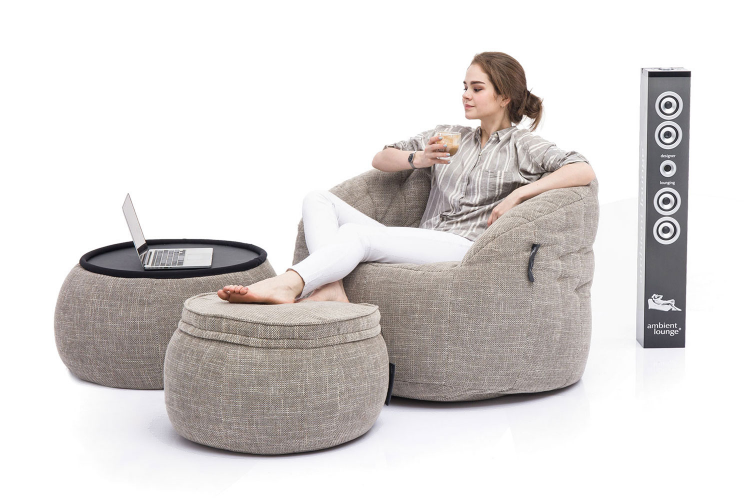 натуральное комплект бескаркасной мебели Contempo Package из Sofa Weave — дизайн и качество