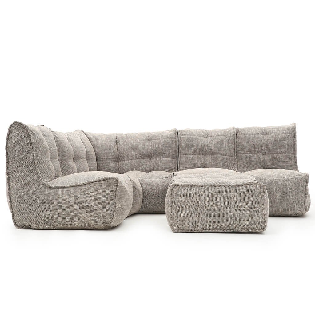 натуральное большой лаунж-гарнитур Mod5 Living Lounge из Sofa Weave для гостиной и event-пространства — фото в интерьере