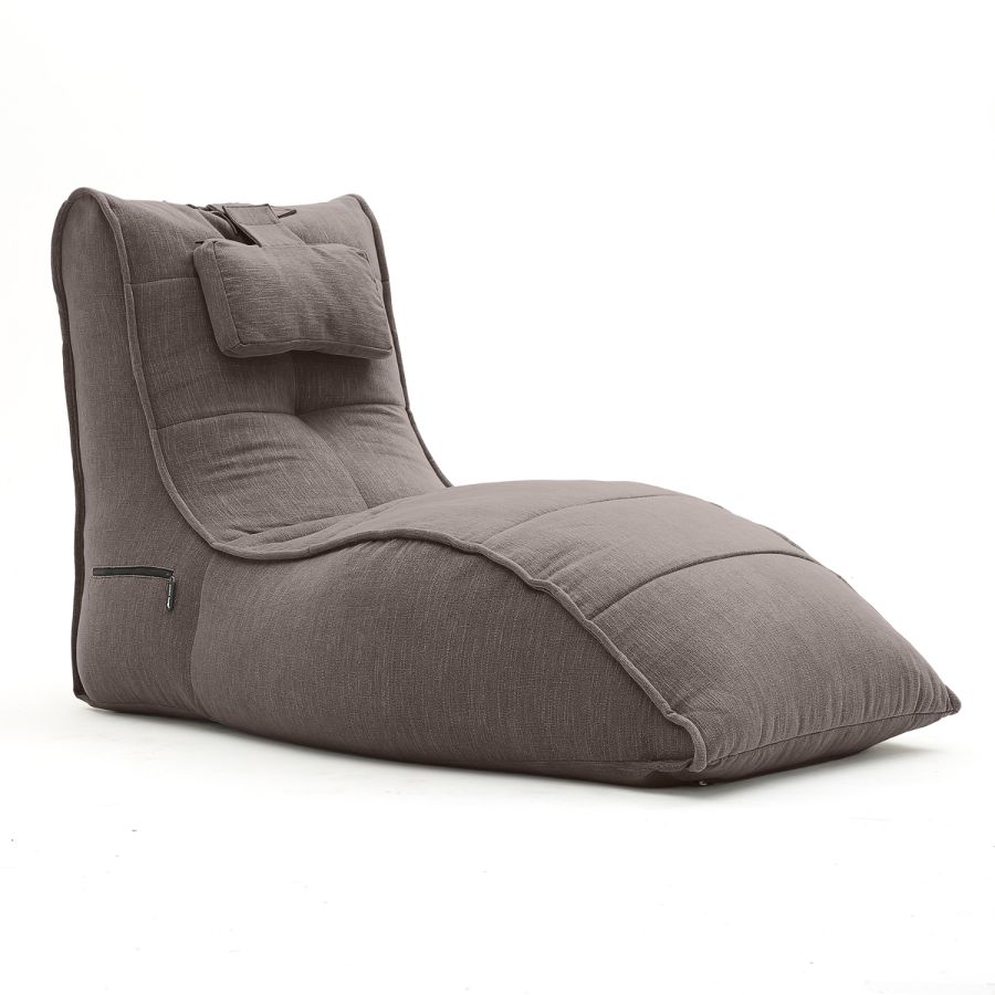 шоколадное бескаркасный лаунж-диван Avatar Sofa шенилловое для гостиной, кабинета и лаунж-зоны — фото в интерьере