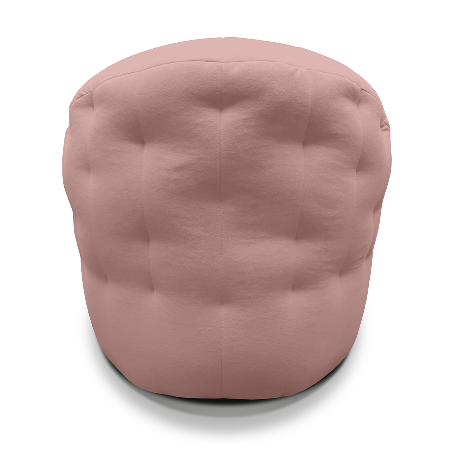 Купить лёгкое бескаркасное кресло Butterfly Light Sofa - Purple Rain (пудровый розовый Велюр)