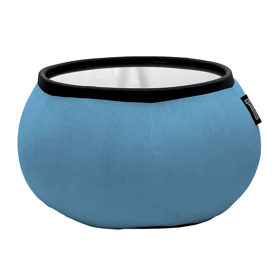 синее складной столик Versa Table велюровое для гостиной и лаунж-зоны рядом с диваном