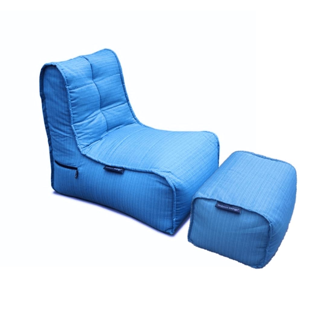 синее уличный шезлонг Evolution Chaise уличное (Oxford) для террасы и бассейна