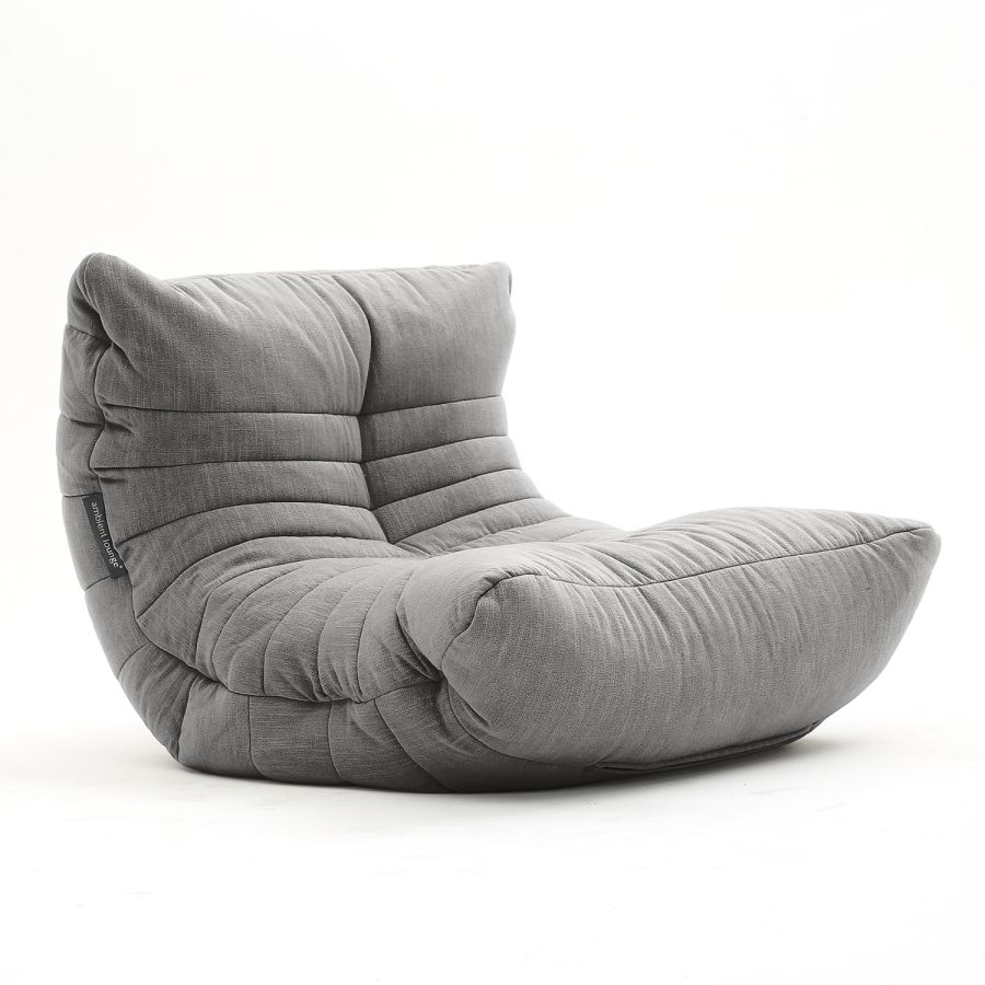 тёмно-серое акустический бескаркасный диван Acoustic Sofa шенилловое для домашнего кинотеатра, офиса и студии