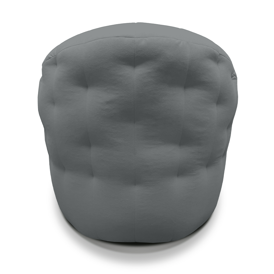 Купить лёгкое бескаркасное кресло Butterfly Light Sofa - Keystone Grey (серый Велюр)