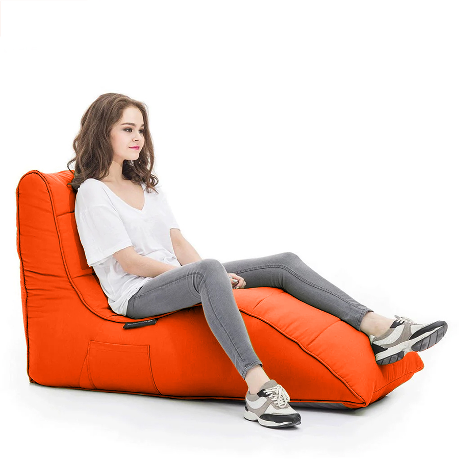 терракотово-оранжевое бескаркасный лаунж-диван Avatar Sofa уличное (Oxford) для гостиной, кабинета и лаунж-зоны