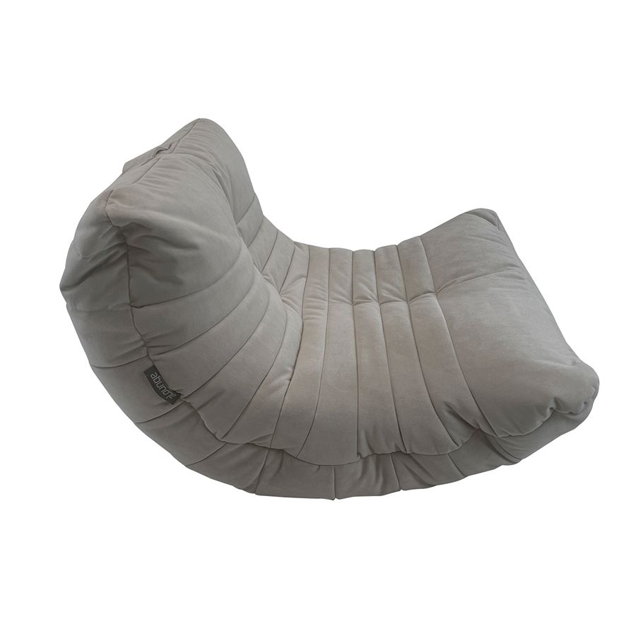 светло-серое акустический бескаркасный диван Acoustic Sofa велюровое для домашнего кинотеатра, офиса и студии