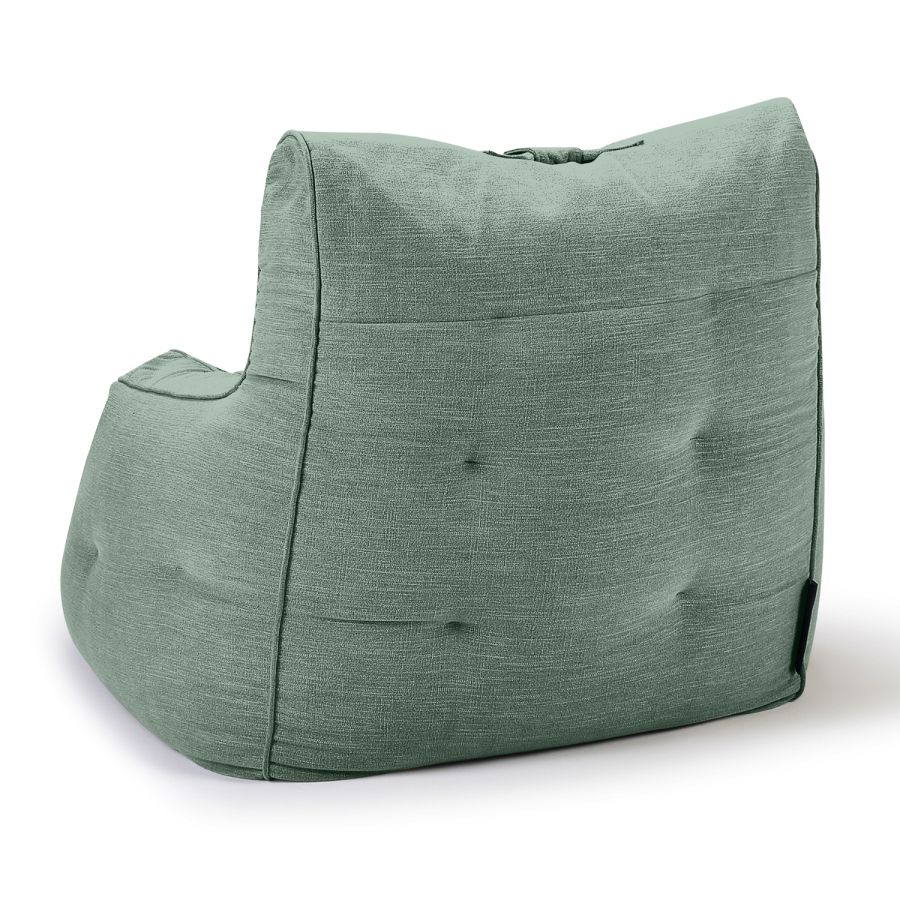 мятное уличное лаунж-кресло Tranquility Armchair шенилловое для террасы, сада и веранды — вид сбоку