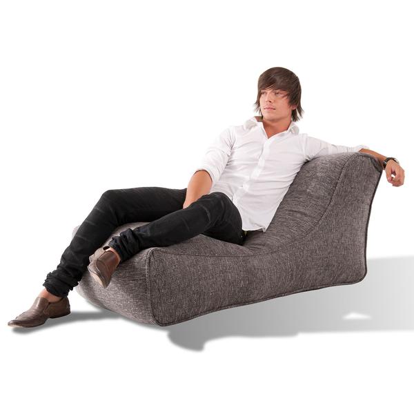 тёмно-серое уличный шезлонг Studio Lounger из Sofa Weave для сада, бассейна и пляжной зоны