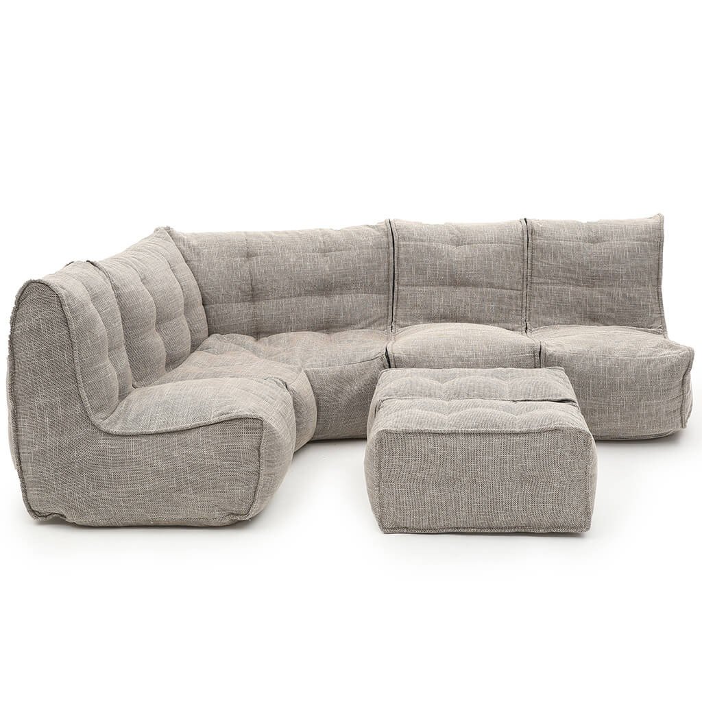 натуральное большой лаунж-гарнитур Mod5 Living Lounge из Sofa Weave в интерьере гостиная