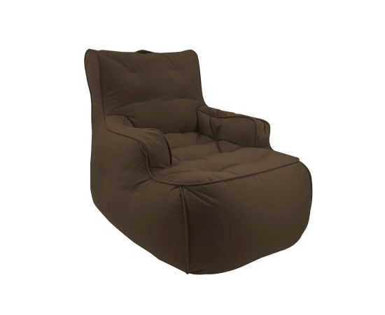 коричневое уличное лаунж-кресло Tranquility Armchair уличное из олефина — дизайн и качество