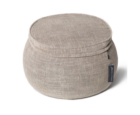 бежевый фактурный пуф Wing Ottoman Ambient Lounge