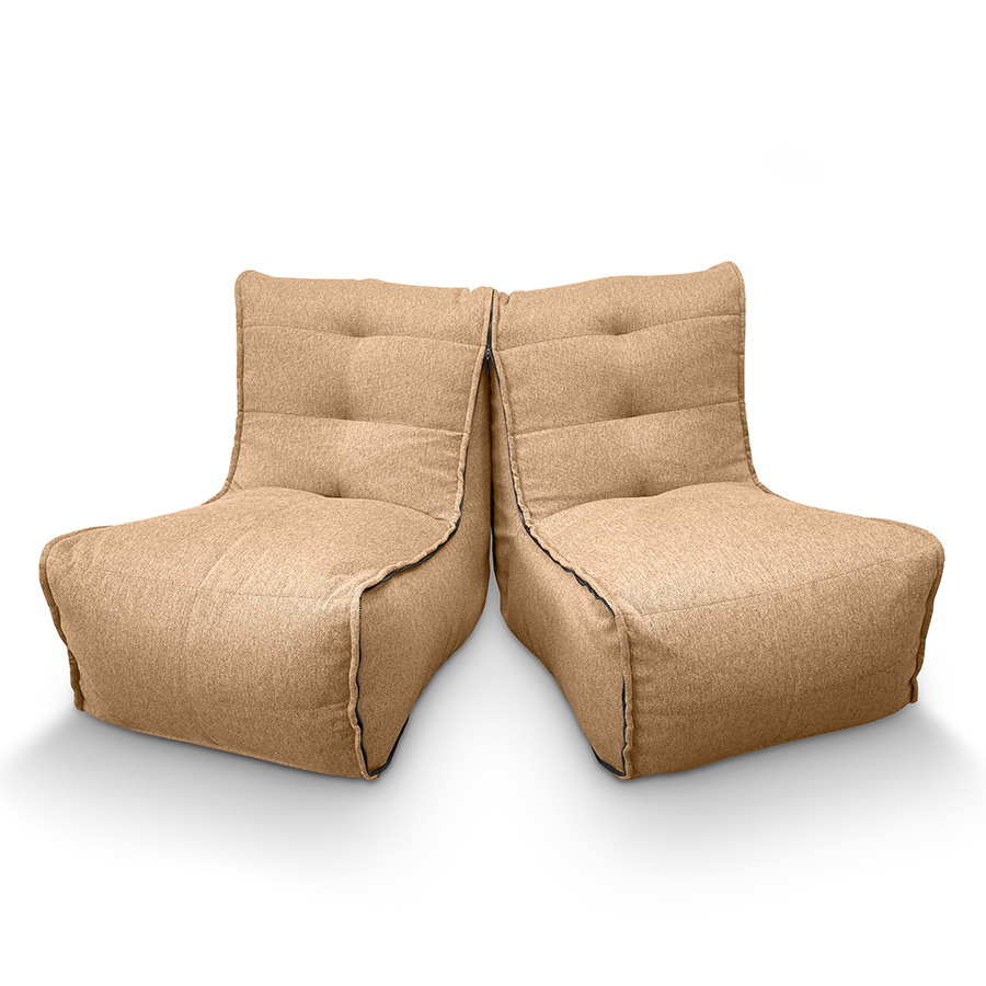 натуральное двойной модульный диван Twin Couch жаккардовое для гостиной и переговорной — фото в интерьере
