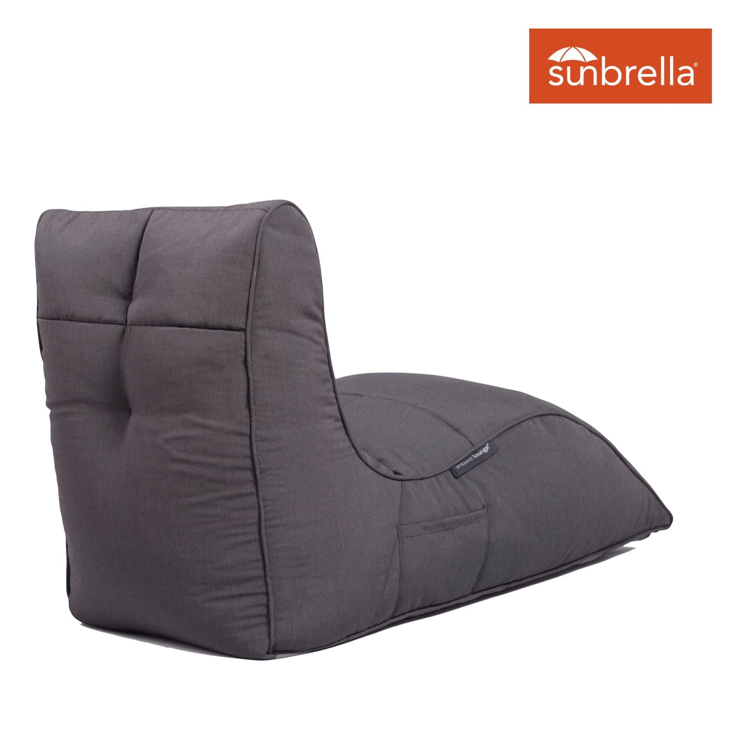 чёрное бескаркасный лаунж-диван Avatar Sofa для гостиной, кабинета и лаунж-зоны — крупный план