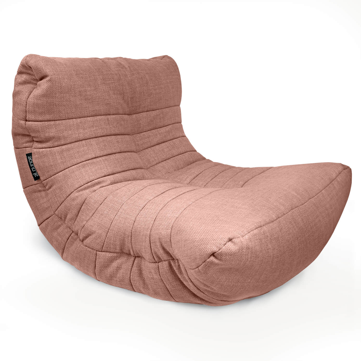 розовое акустический бескаркасный диван Acoustic Sofa из рогожки для домашнего кинотеатра, офиса и студии