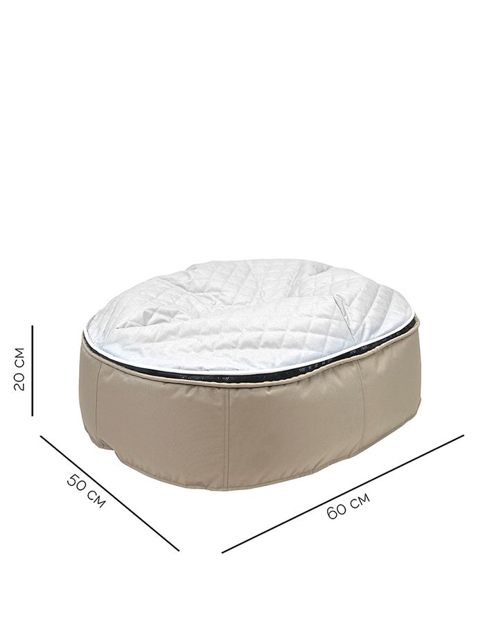 Лежак для собак Pet Lounge Small - Cappuccino Grey Quilt