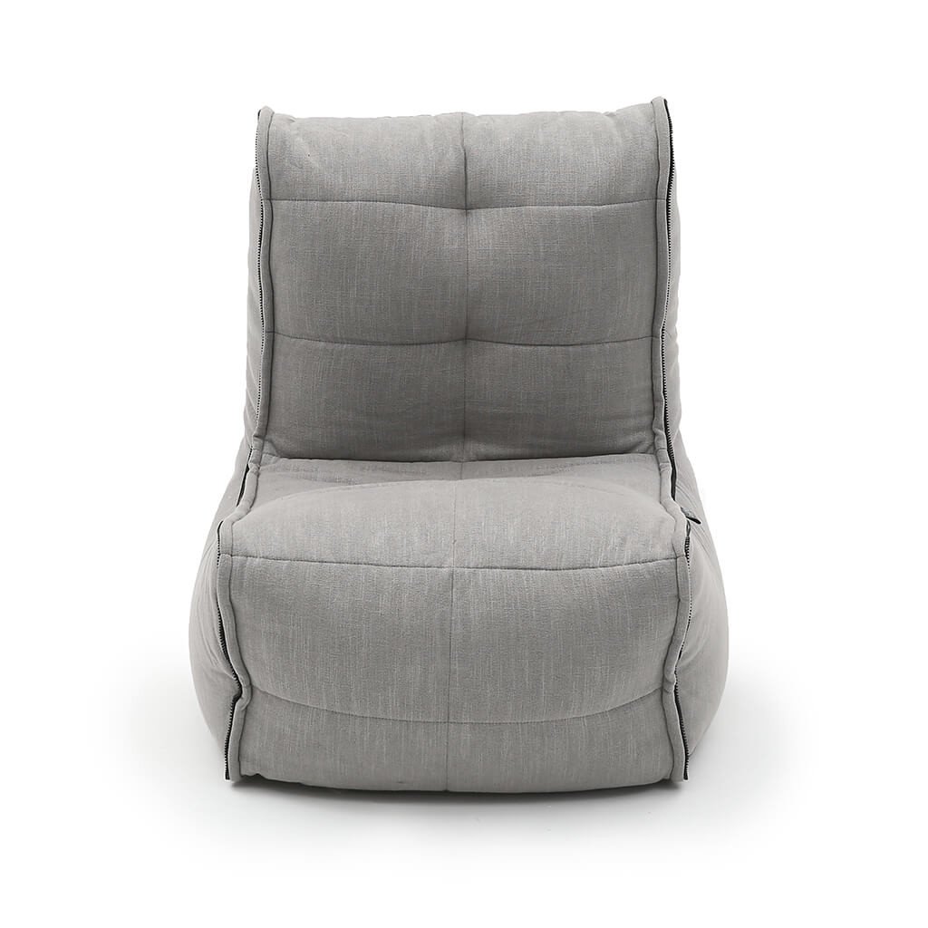 серое одинарный модуль дивана Twin Modular Single из Sofa Weave для гостиной — модульная система — фото в интерьере