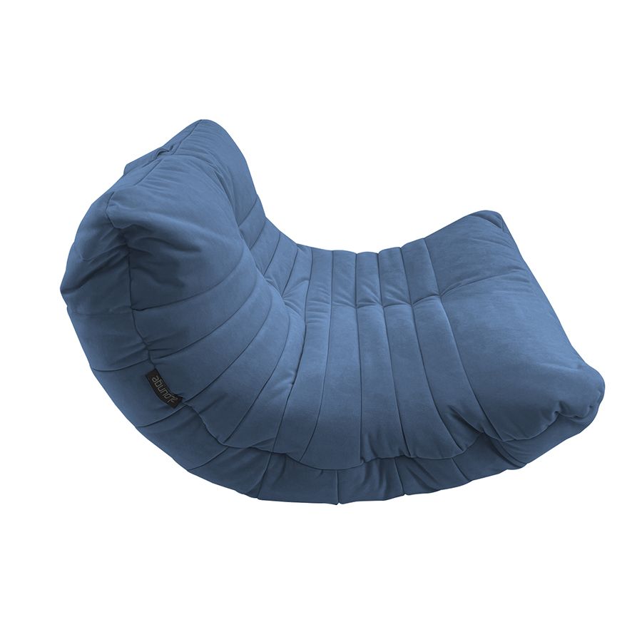 синее акустический бескаркасный диван Acoustic Sofa велюровое — дизайн и качество