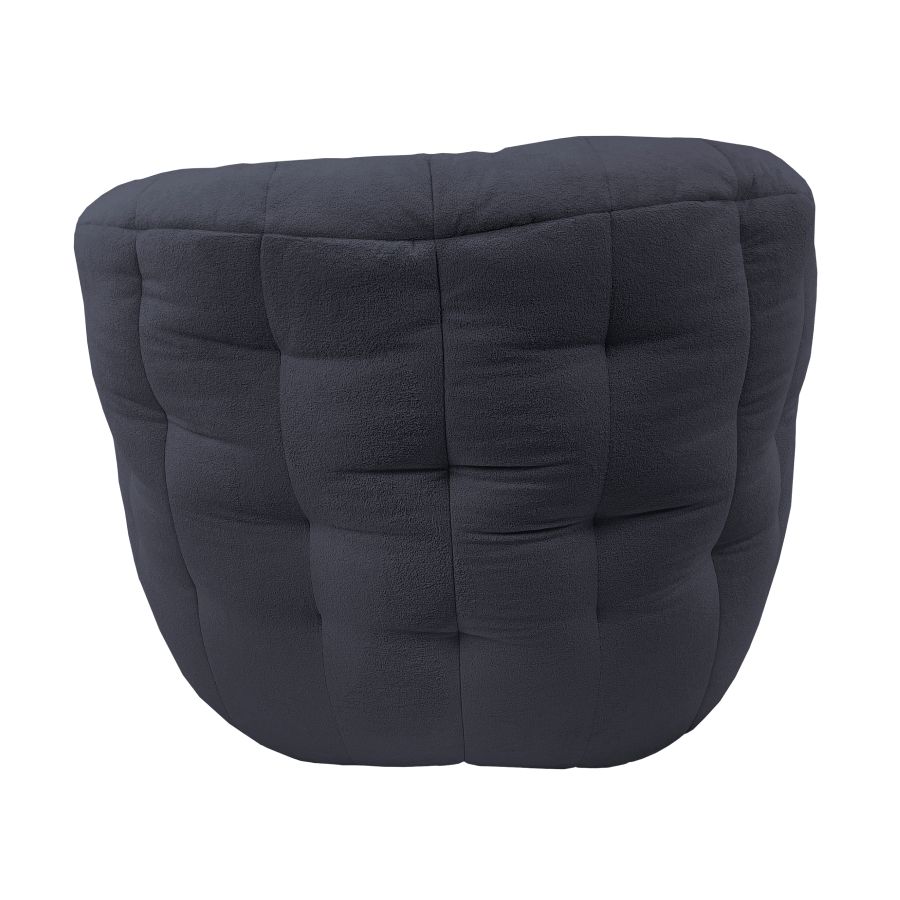 тёмно-серое полукруглое бескаркасное кресло Butterfly Sofa — дизайн и качество