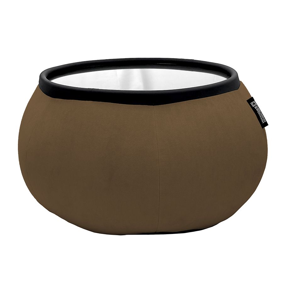 шоколадное складной столик Versa Table велюровое для гостиной и лаунж-зоны рядом с диваном