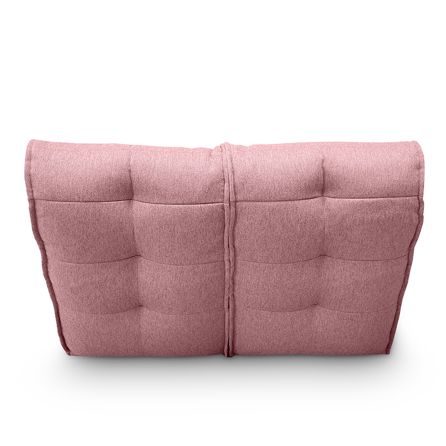 розовое двойной модульный диван Twin Couch жаккардовое для гостиной и переговорной — вид сбоку