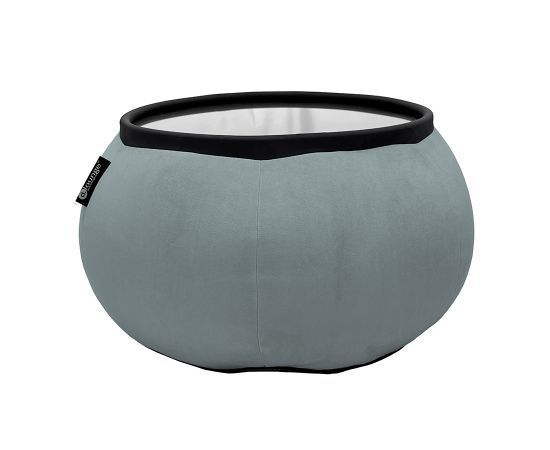 серое складной столик Versa Table велюровое для гостиной и лаунж-зоны рядом с диваном