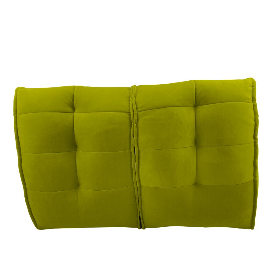 зелёное двойной модульный диван Twin Couch велюровое в интерьере гостиная