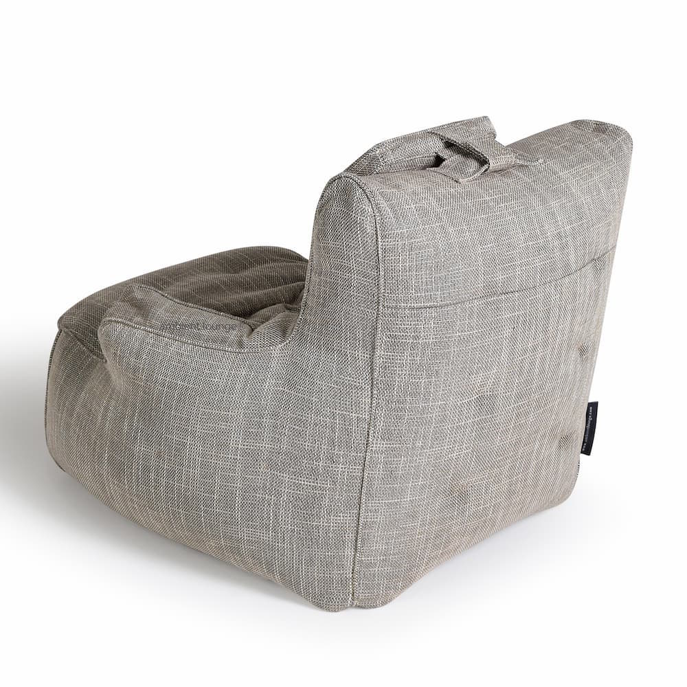 натуральное уличное лаунж-кресло Tranquility Armchair из Sofa Weave для террасы, сада и веранды — вид сбоку