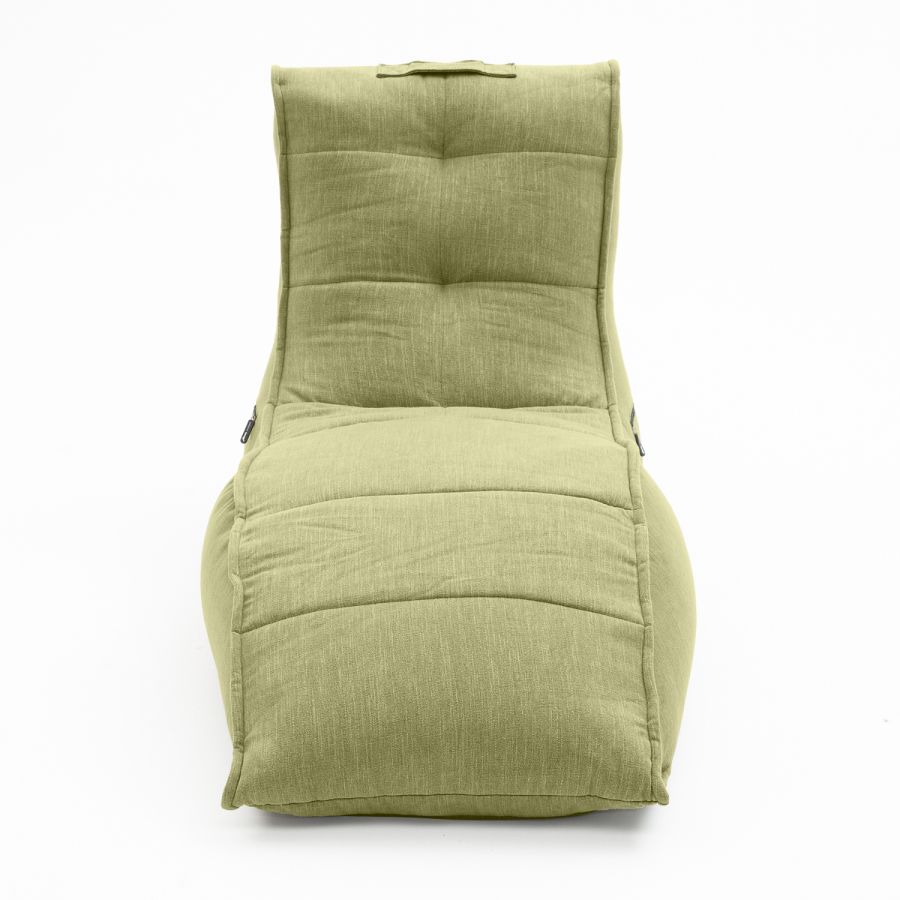 зелёное бескаркасный лаунж-диван Avatar Sofa шенилловое для гостиной, кабинета и лаунж-зоны