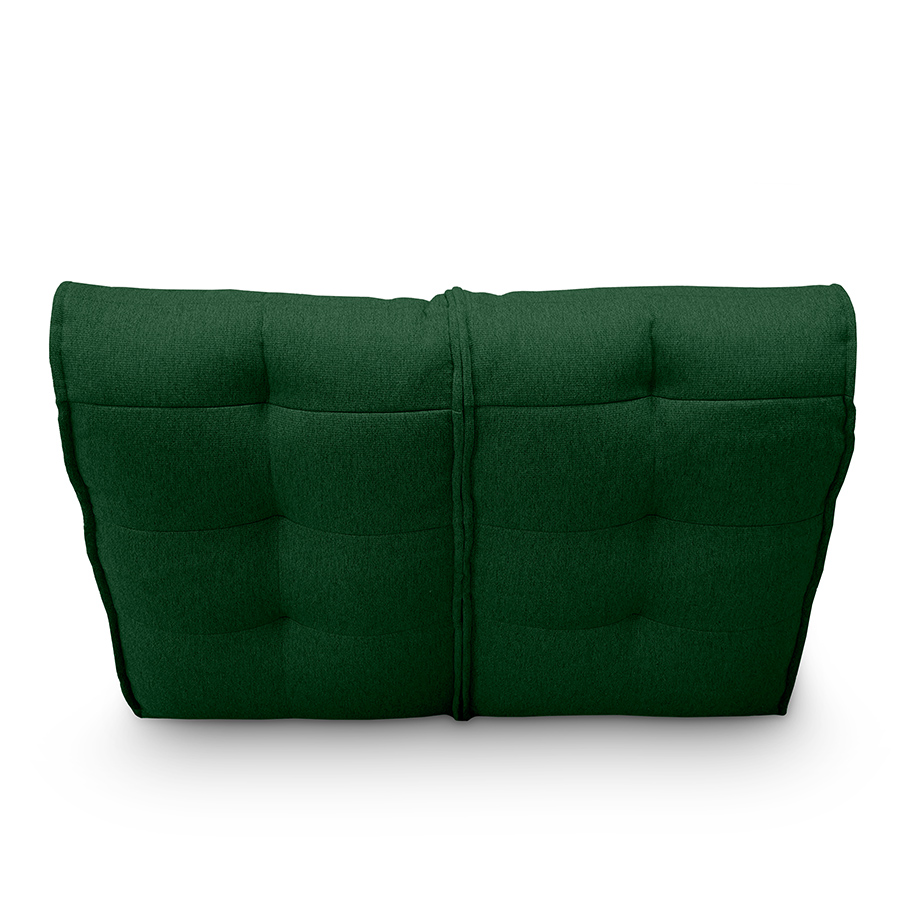 зелёное двойной модульный диван Twin Couch жаккардовое для гостиной и переговорной — вид сбоку
