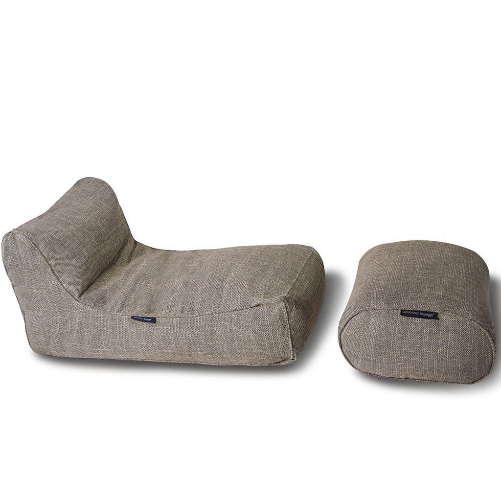 натуральное уличный шезлонг Studio Chaise из рогожки для террасы, бассейна и сада