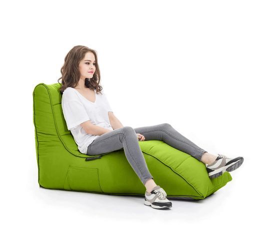 лаймово-зелёное бескаркасный лаунж-диван Avatar Sofa уличное (Oxford) для гостиной, кабинета и лаунж-зоны