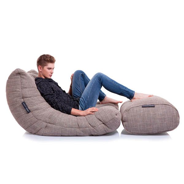 натуральное акустическое кресло-мешок Acoustic Lounge из Sofa Weave для офиса, переговорной и студии