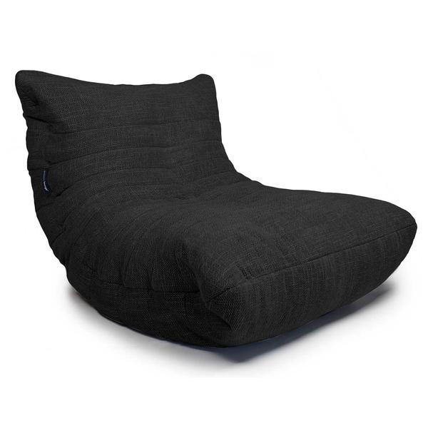 чёрное-графитовое акустический бескаркасный диван Acoustic Sofa из Sofa Weave для домашнего кинотеатра, офиса и студии