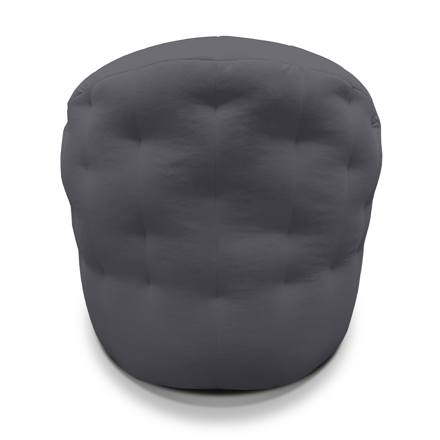 Купить лёгкое бескаркасное кресло Butterfly Light Sofa - Luscious Grey (темно-серый Велюр)