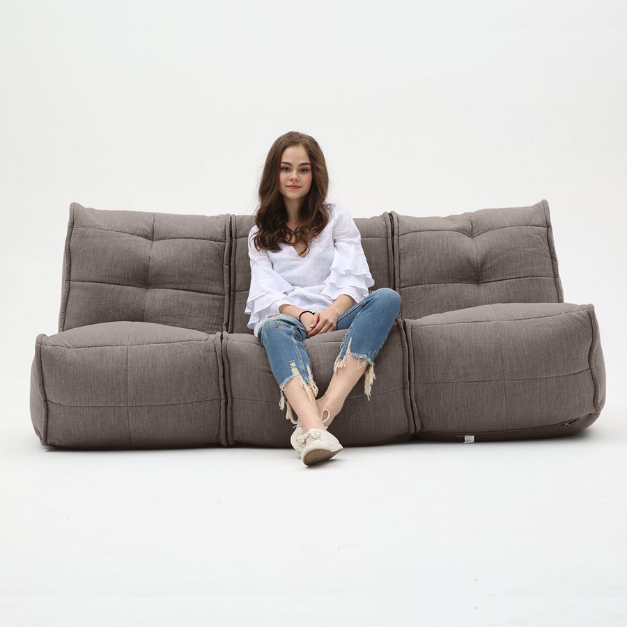 шоколадное модульный диван-кинотеатр Mod3 Movie Couch шенилловое в интерьере домашний кинотеатр