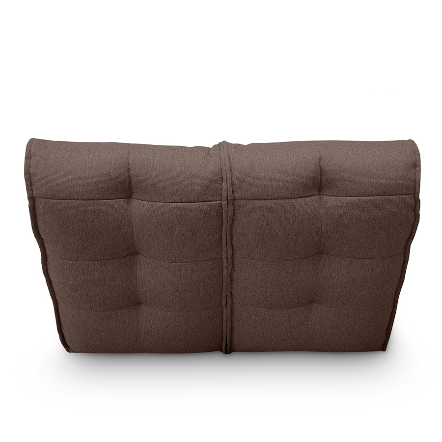 шоколадное двойной модульный диван Twin Couch жаккардовое для гостиной и переговорной — вид сбоку