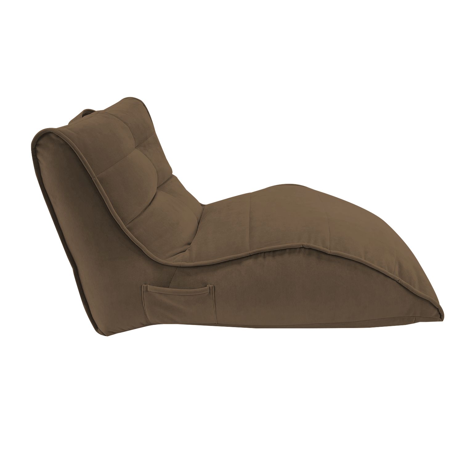 шоколадное бескаркасный лаунж-диван Avatar Sofa велюровое для гостиной, кабинета и лаунж-зоны — крупный план