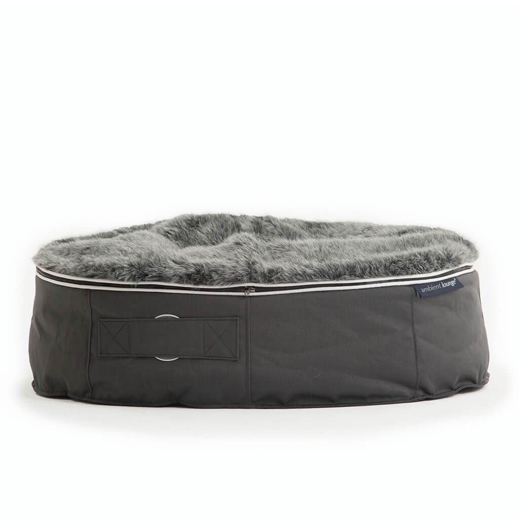 Лежак для кошек Pet Lounge Small - Dark Grey (Original) — вид сбоку