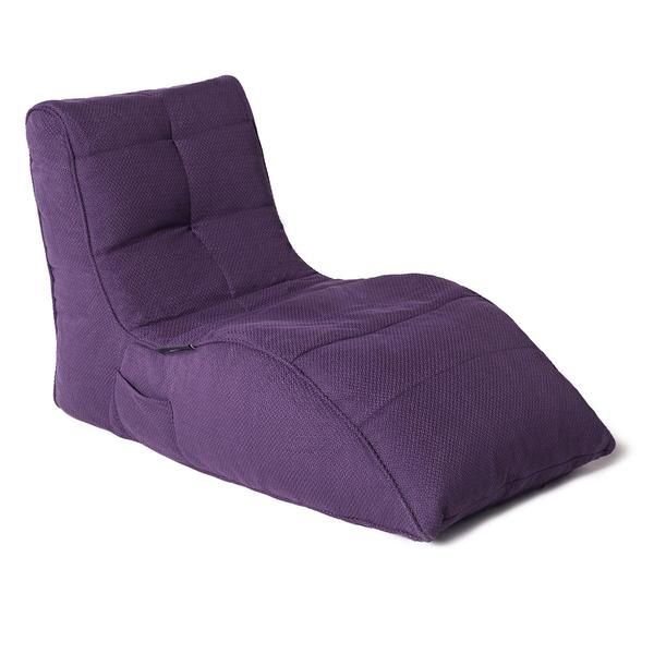 баклажановое бескаркасный лаунж-диван Avatar Sofa из Sofa Weave для гостиной, кабинета и лаунж-зоны — крупный план