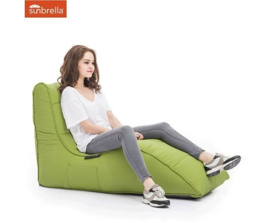 лаймово-зелёное бескаркасный лаунж-диван Avatar Sofa уличное из олефина для гостиной, кабинета и лаунж-зоны