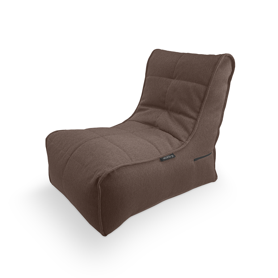 шоколадное уличный бескаркасный диван Evolution Sofa жаккардовое для террасы, сада и веранды