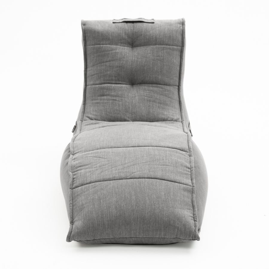 тёмно-серое бескаркасный лаунж-диван Avatar Sofa шенилловое для гостиной, кабинета и лаунж-зоны