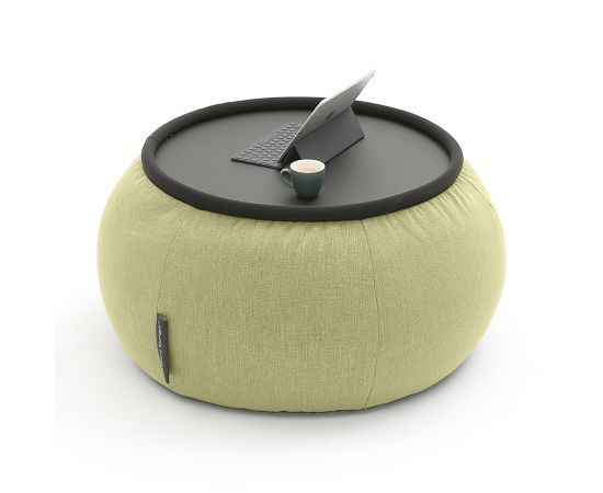 зелёное складной столик Versa Table шенилловое для гостиной и лаунж-зоны рядом с диваном