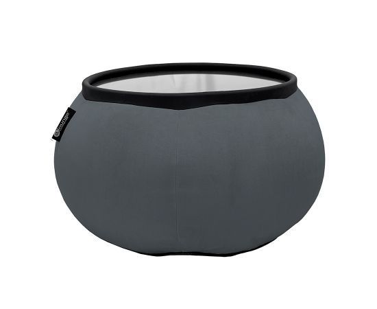 тёмно-серое складной столик Versa Table велюровое для гостиной и лаунж-зоны рядом с диваном