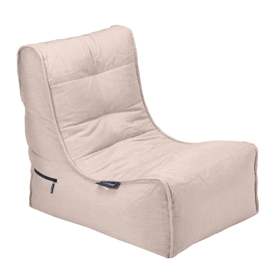 бежевое уличный бескаркасный диван Evolution Sofa уличное (Oxford) для террасы, сада и веранды — фото в интерьере