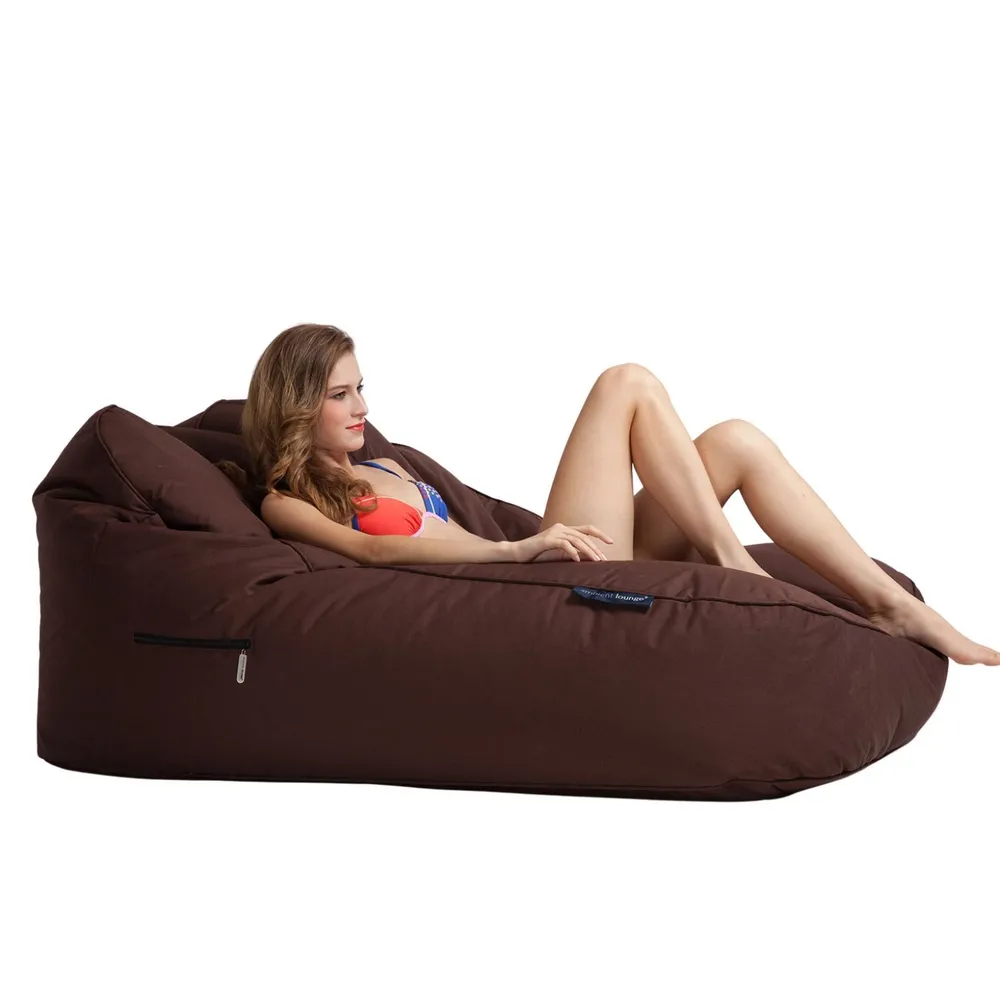 коричневое уличный двухместный диван Satellite Twin Sofa уличное (Oxford) для террасы, сада и event-зон
