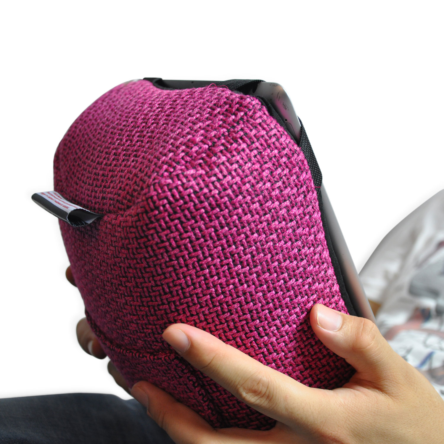 Tech Pillow - Sakura Pink (Sofa Weave) — крупный план