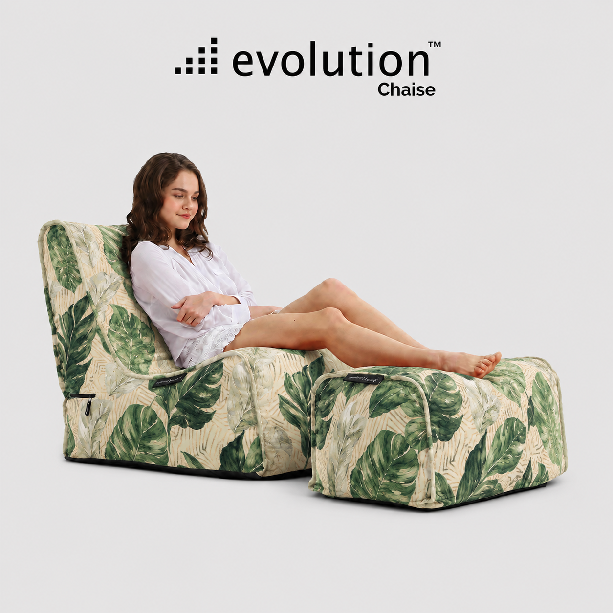 Кресло + пуф под ноги Evolution Chaise (под заказ)