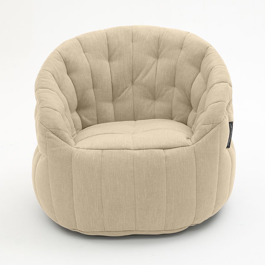 натуральное полукруглое бескаркасное кресло Butterfly Sofa шенилловое для гостиной, домашнего кинотеатра и офиса