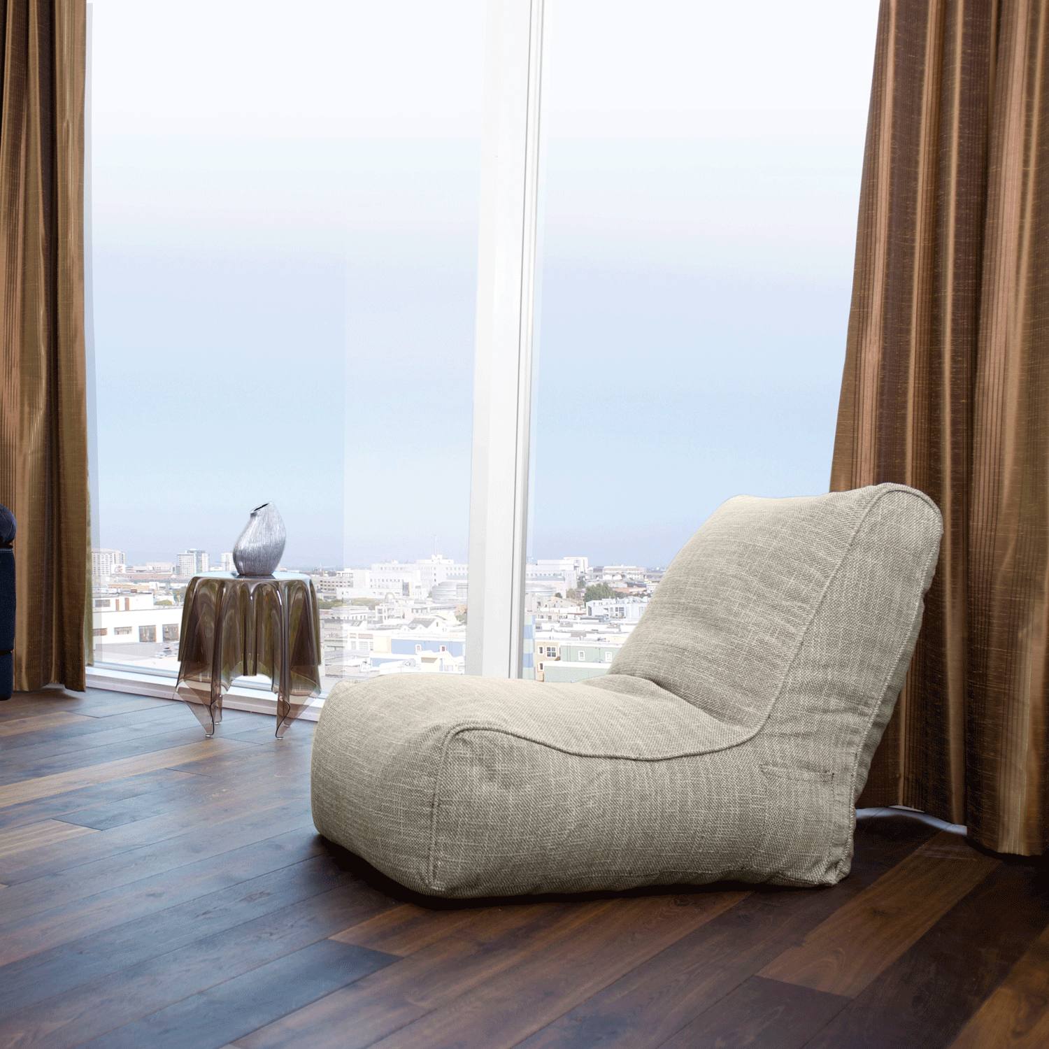 натуральное уличный бескаркасный диван Evolution Sofa из Sofa Weave для террасы, сада и веранды — вид сбоку